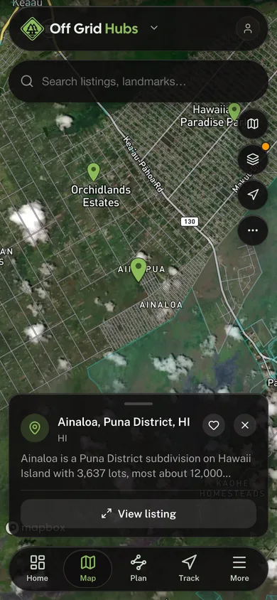 Off-grid country on one map