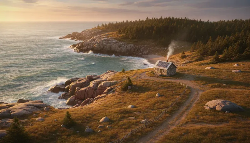Maine: backdrop for the Off Grid Hubs Maine directory